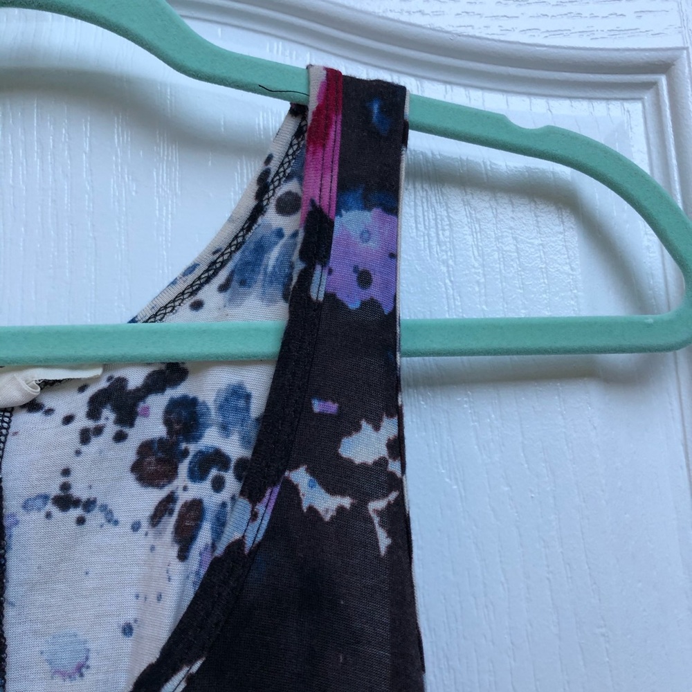 Painted Threads High-Lo Floral Top With Open Back - image 5